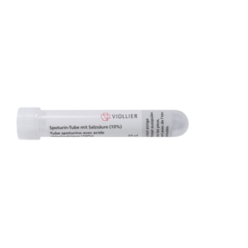 Tube spoturine avec acide chlorhydrique (HCI)