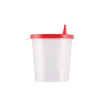 Contenitore per urina con coperchio rosso