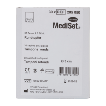 MediSet® Tampons ronds, stériles
