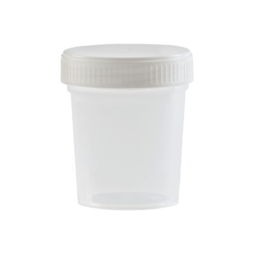 Contenitore per urina con coperchio a vite, bianco