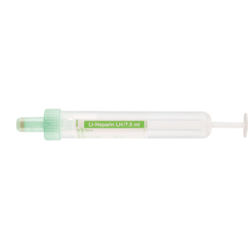 Monovette® héparine de Lithium, vert clair, sans gel de séparation