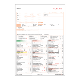 Formulaires de demande d’analyses Diagnostic clinique de laboratoire, Cardiologie et ART