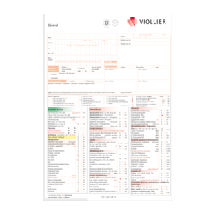 Formulaires de demande d’analyses Diagnostic clinique de laboratoire, Cardiologie et ART